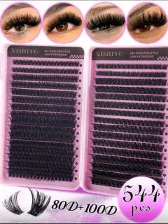 LIBRO DE PESTAÑAS 544 PIEZAS TAMAÑO 80D-100D