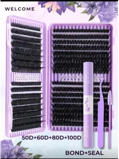 KIT DE PESTAÑAS POR PUNTO 50D/60D/80D/100D