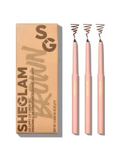KIT DE TRES DELINEADORES DE LABIOS SHEGLAM