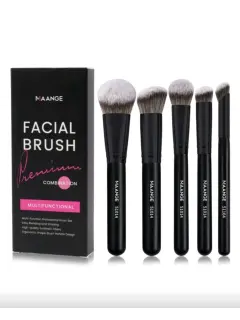 JUEGO DE 5 BROCHAS DE MAQUILLAJE MAANGE ROSTRO