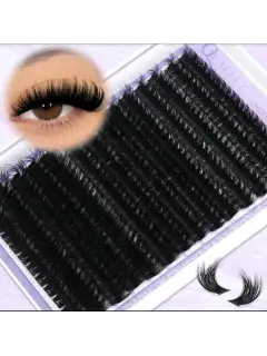 168 UNIDADES RACIMO DE PESTAÑAS NATURALES 2D/D