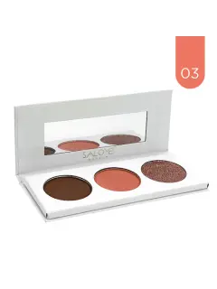 TRIO DE RUBOR, CONTORNO E ILUMINADOR SALOME