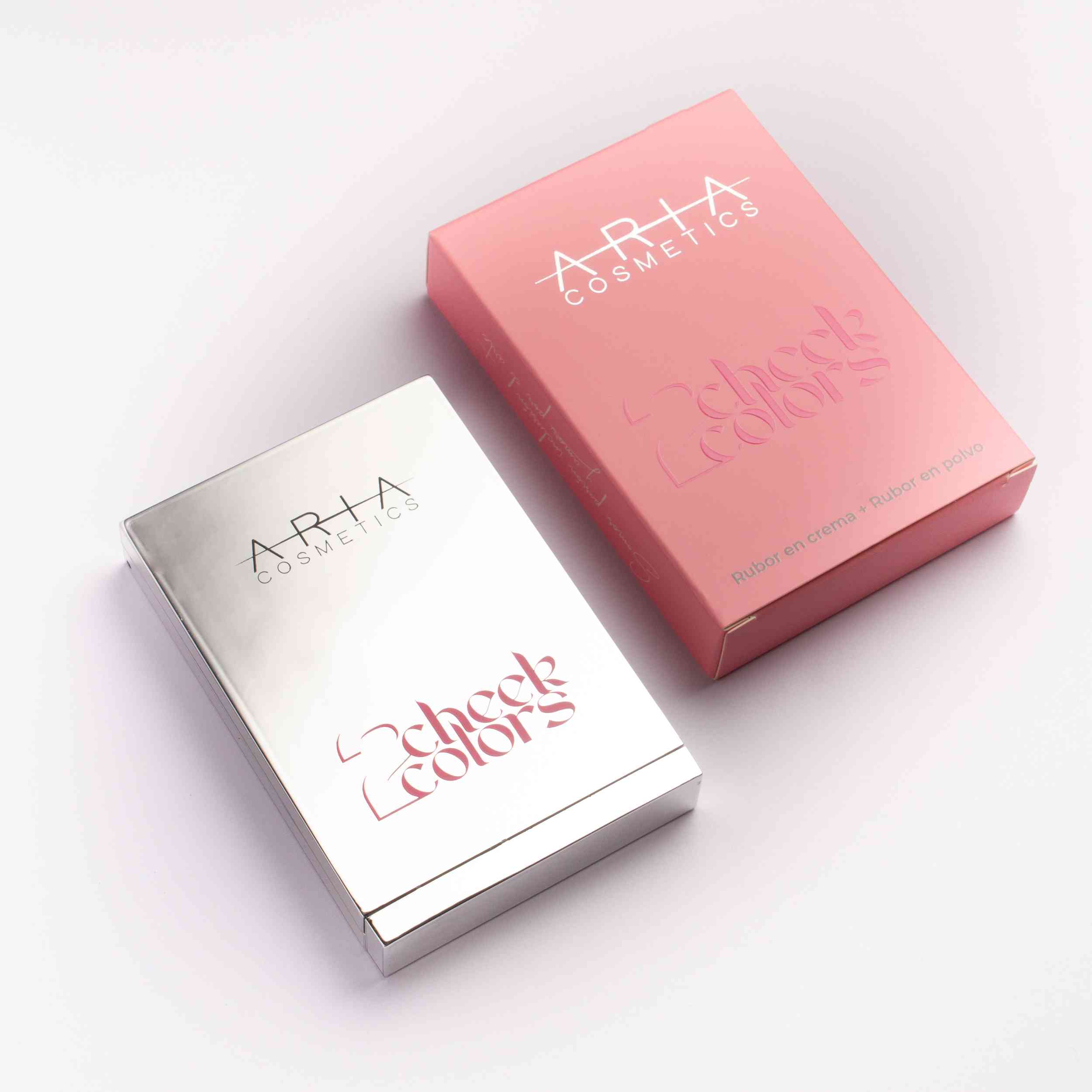 RUBOR 2 CHEEK COLORS DOBLE ARIAS COSMESTIC - Imagen 5