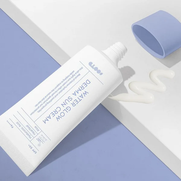 PROTECTOR SOLAR WATER GLOW DERMA SUN CREAM OOTD SPF 50+