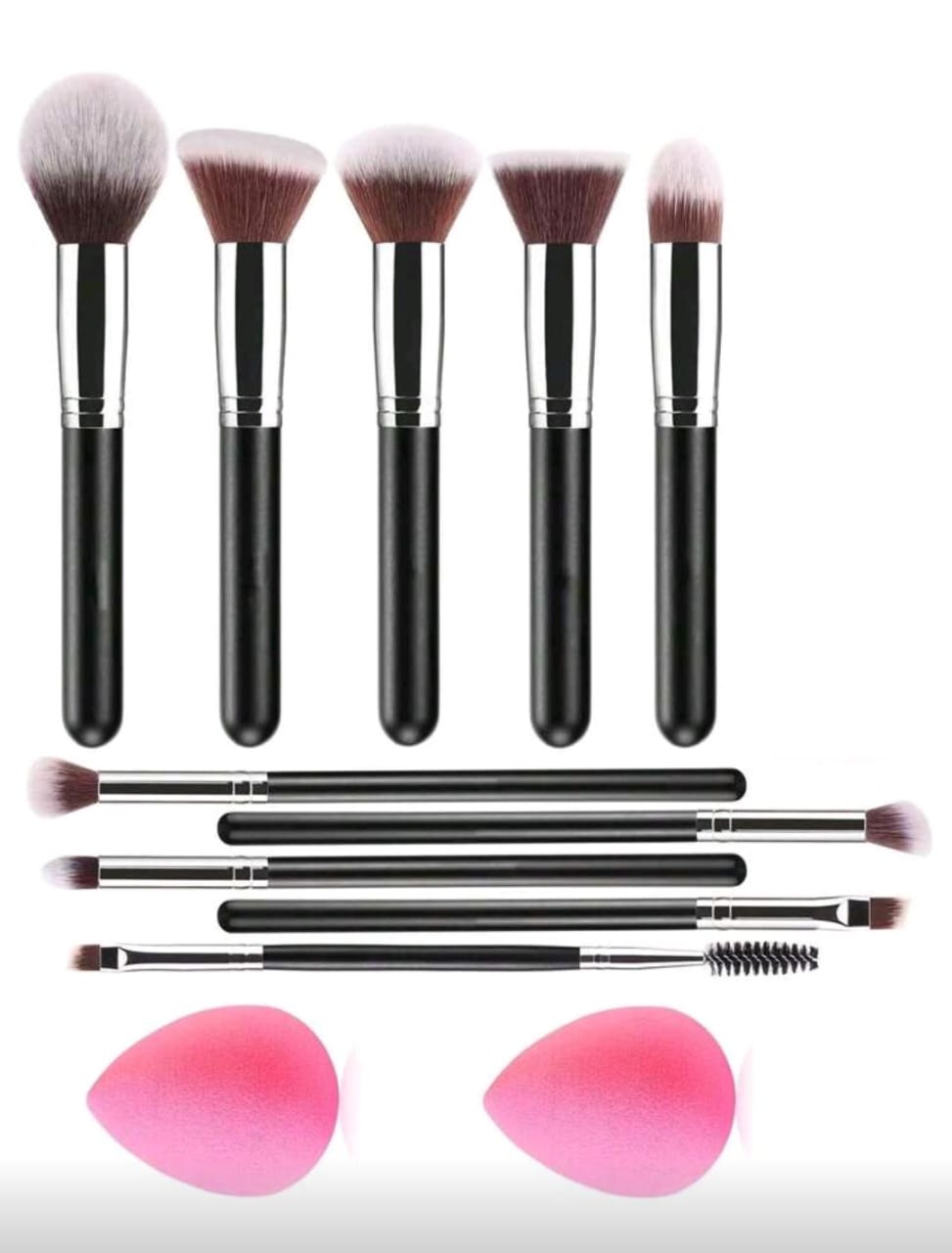 BROCHAS NEGRAS CON BLENDER ROSADAS