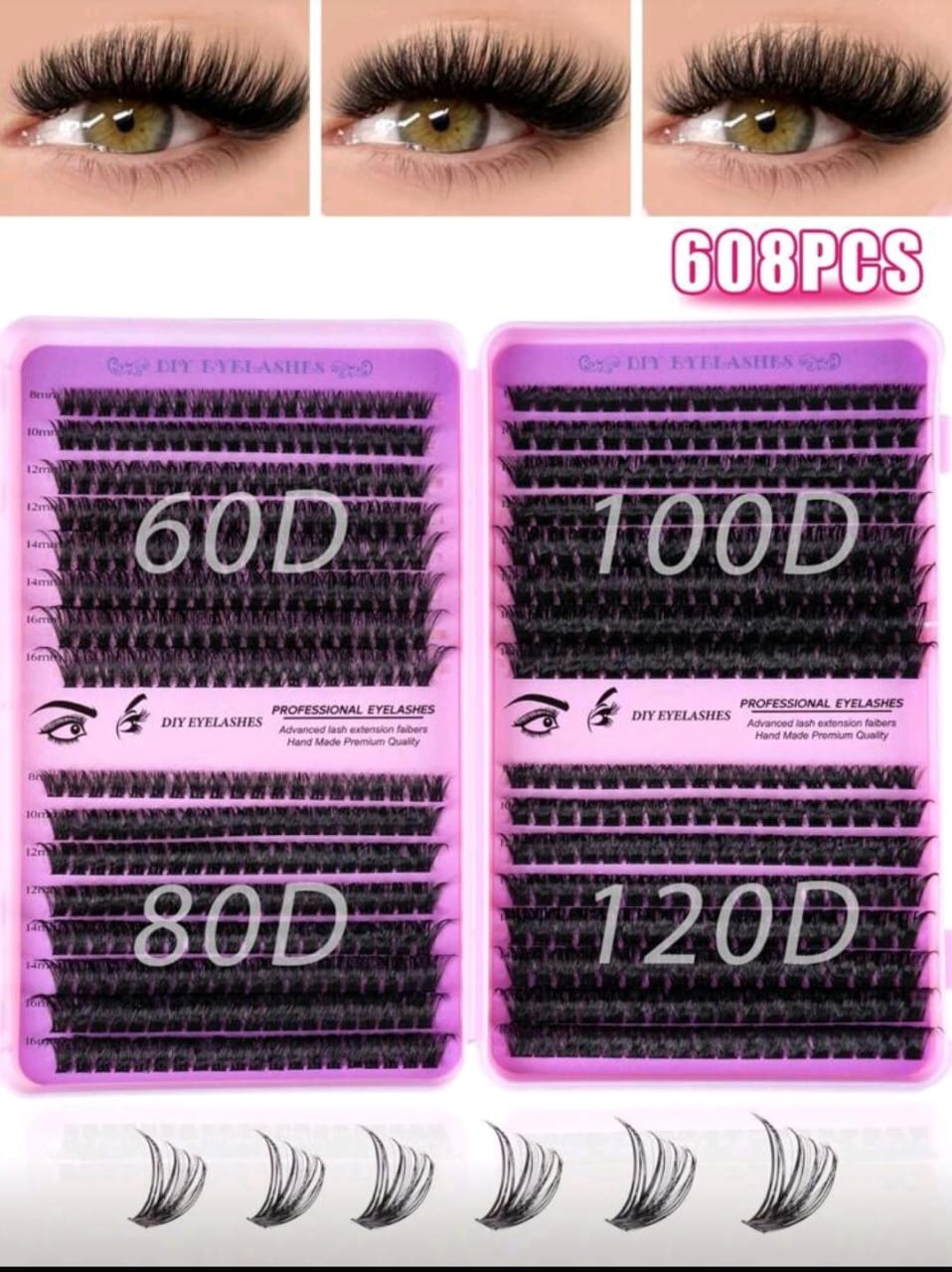 LIBRO DE PESTAÑAS 608 PIEZAS 60-80-100-120