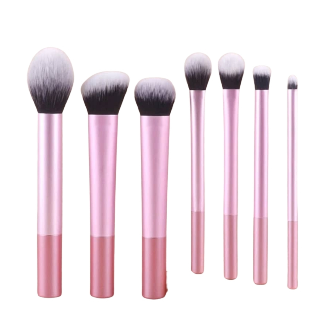 JUEGO DE 7 BROCHAS DE MAQUILLAJE PARA ROSTRO Y OJOS