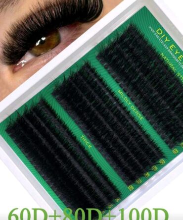 PESTAÑAS 295 PCS CON RIZOS 60D 80D 100D