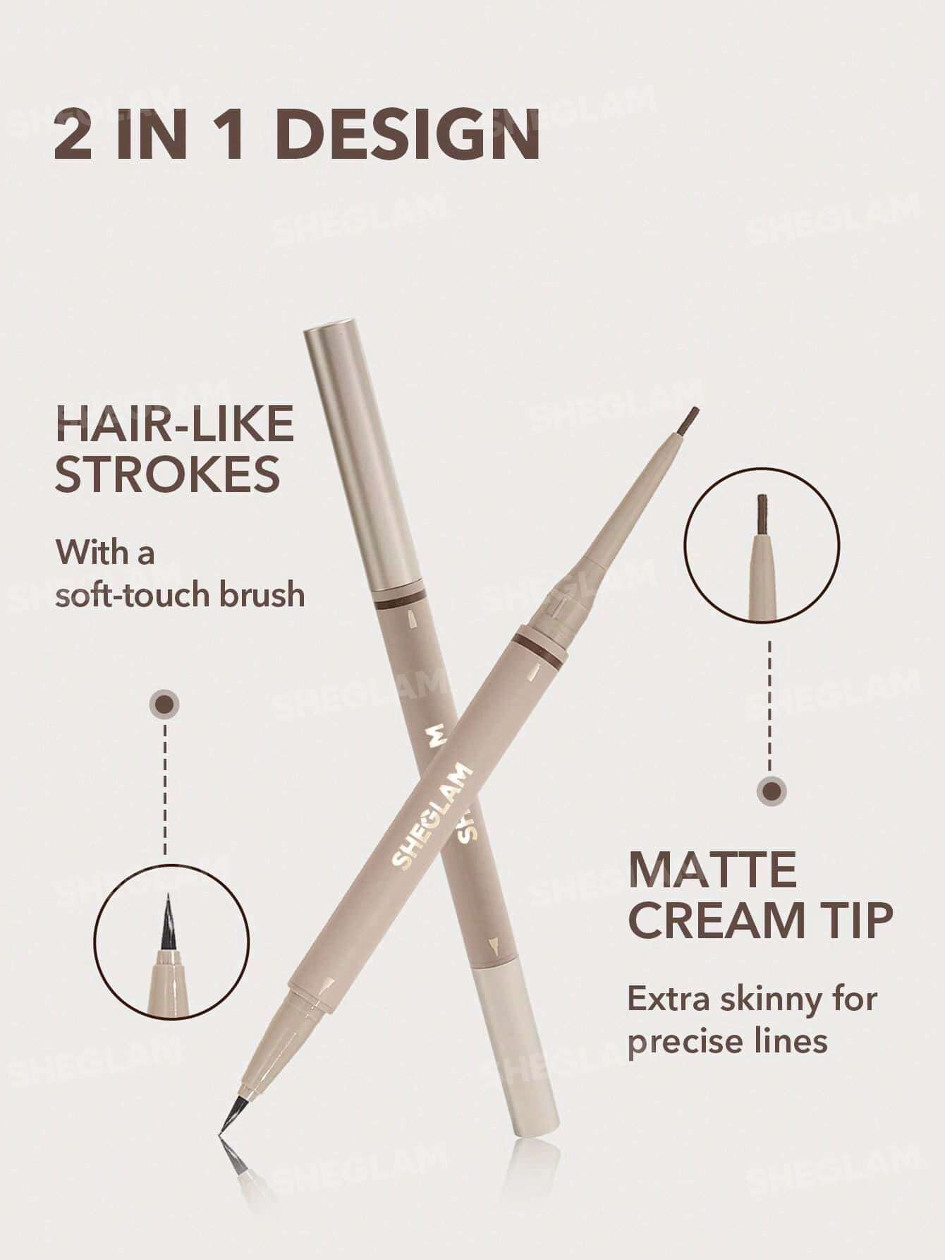 LAPIZ PARA CEJAS 2 IN 1 DE SHEGLAM - Imagen 2