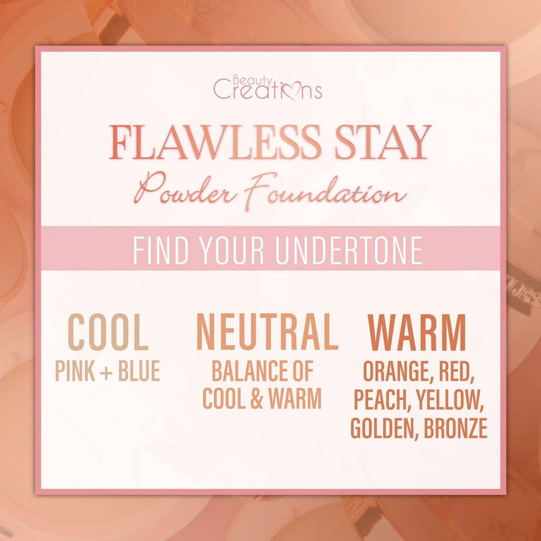 FLAWLESS STAY POWDER FOUNDATION BEAUTY CREATIONS - Imagen 4