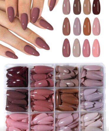 288 PIEZAS DE UÑAS MULTICOLOR
