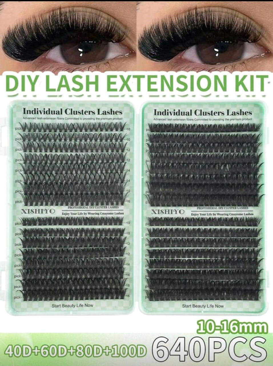 EXTENSIÓN DE PESTAÑAS DE VISIÓN PREMIUN 40D-60D-80D-100D