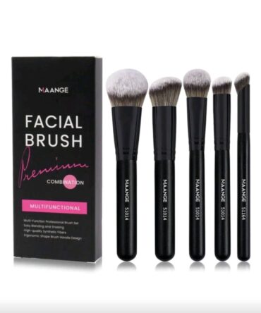 JUEGO DE 5 BROCHAS DE MAQUILLAJE MAANGE ROSTRO