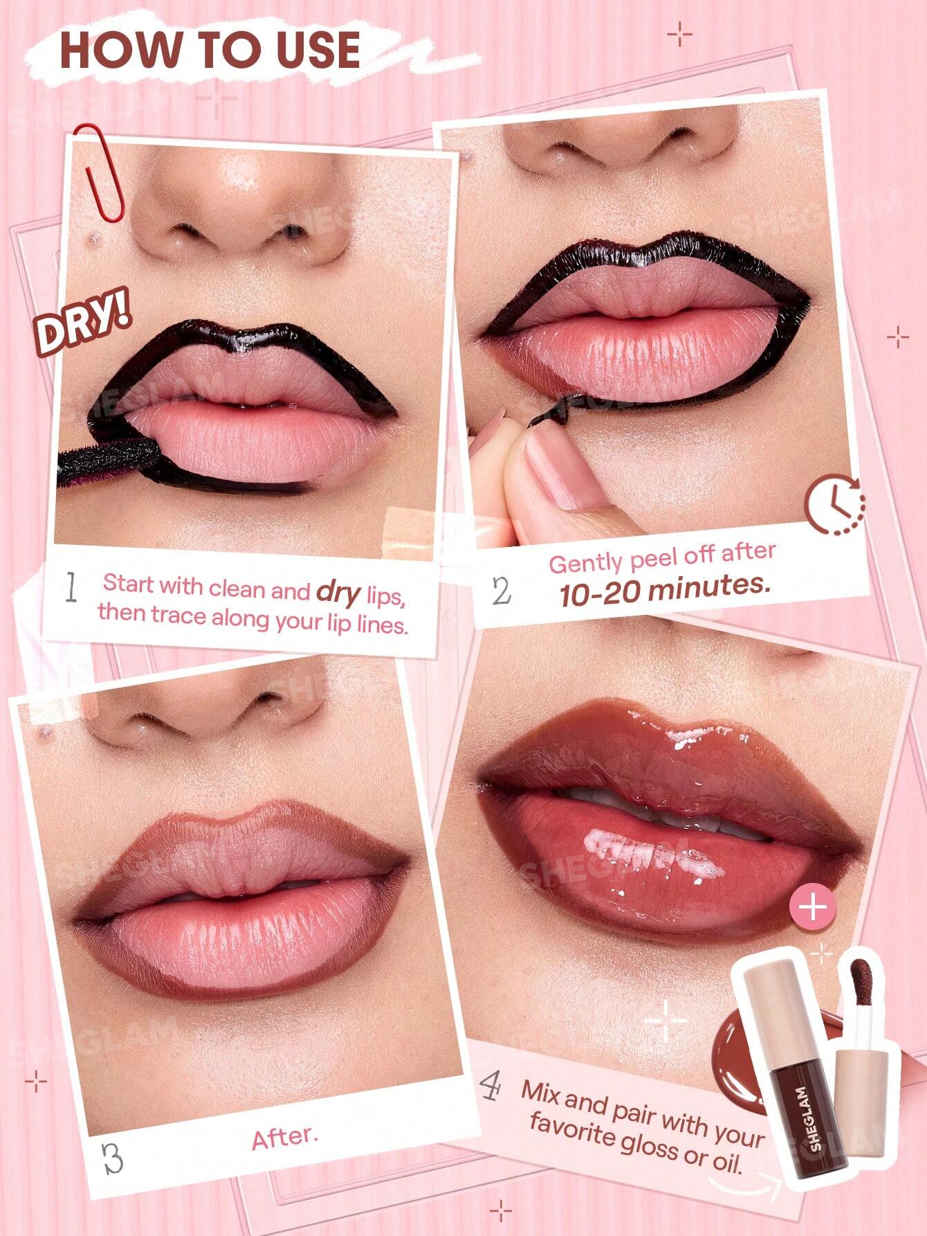 FALL IN LINE PEEL OFF LIP LINE SHEGLAM - Imagen 4