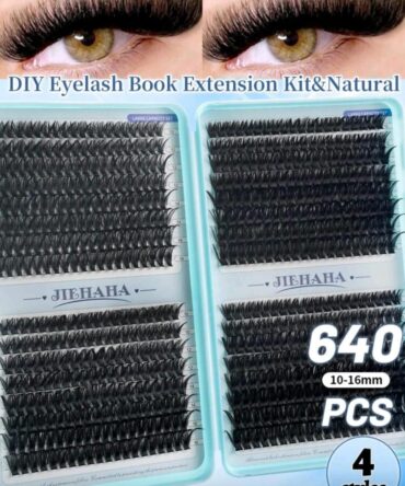 KIT EXTENSION DE PESTAÑAS POR PUNTO 50-60-80-100 640 PCS